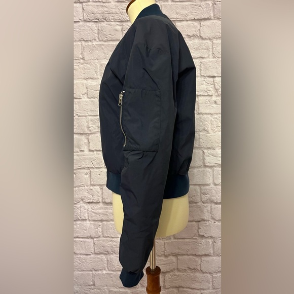 Evereve Navy Bomber Jacket - Picture 6 of 8